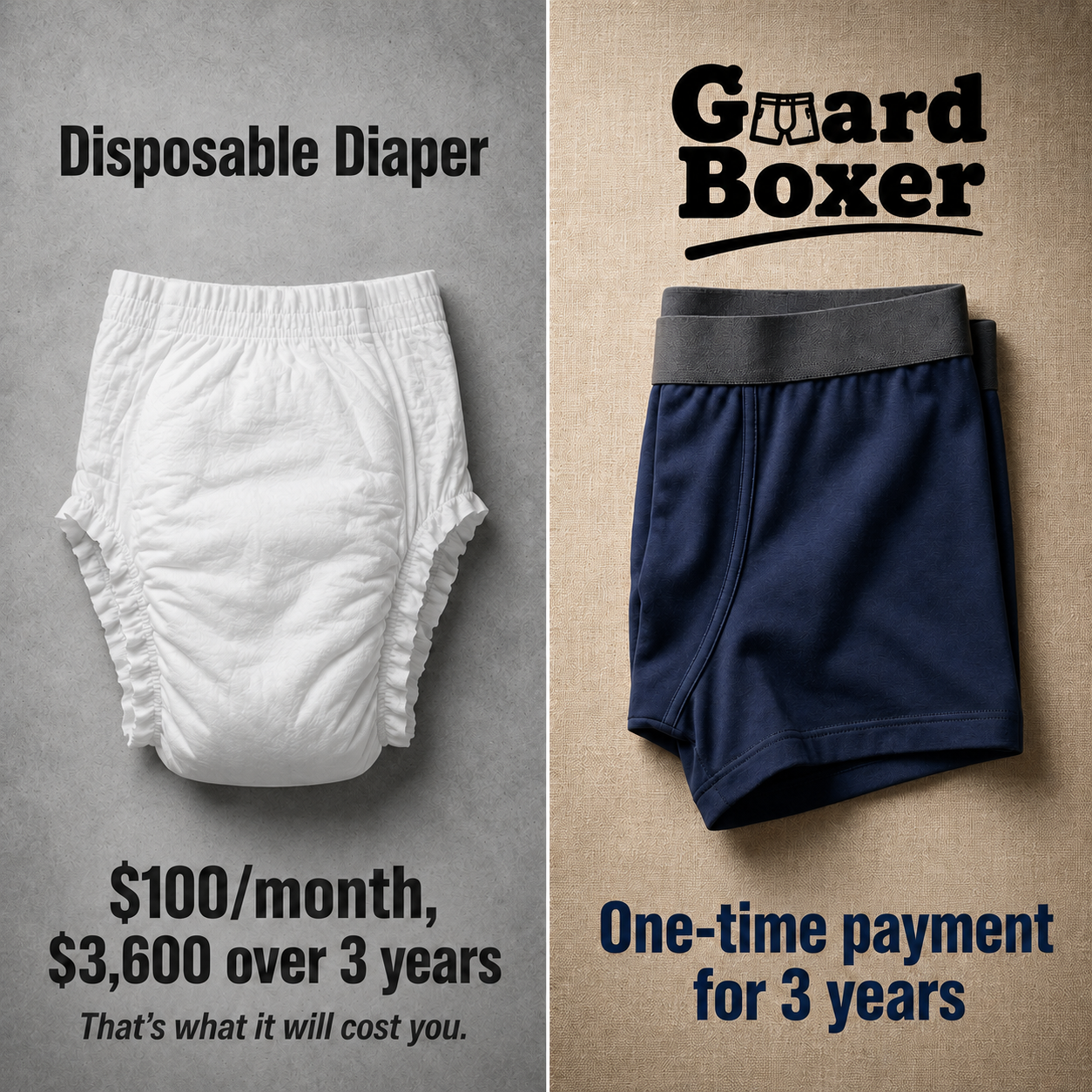 GuardBoxer | Discreet Absorbency | Protection That Lasts 3 Years